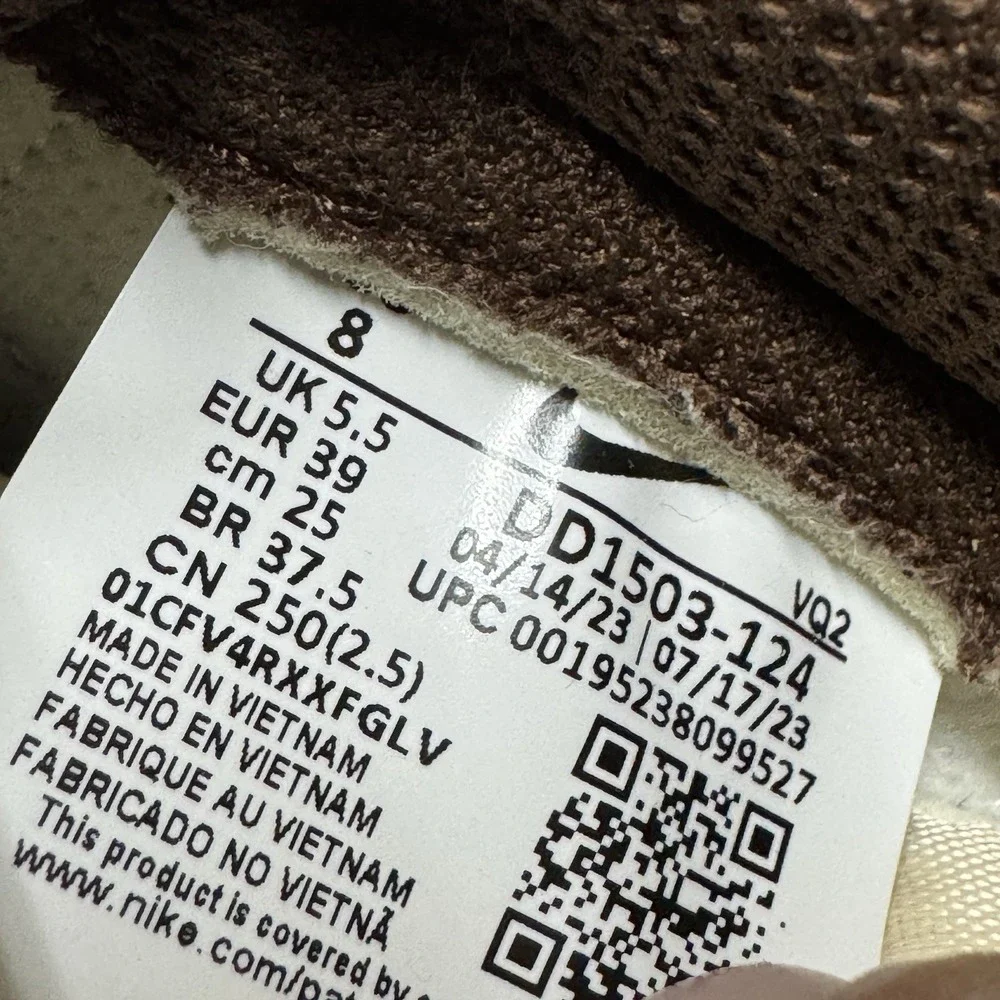 Nike Dunk Low Coconut Milk/Cacao Shoes DD1503-124 Women's Size 8